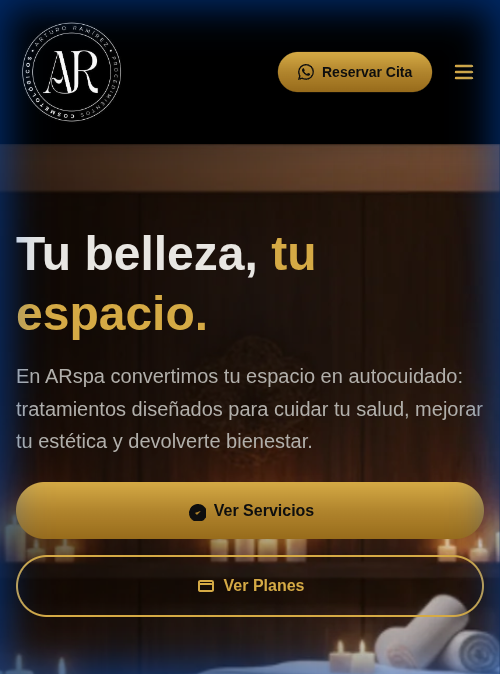 ARspa — Sitio Web para Spa de Estética